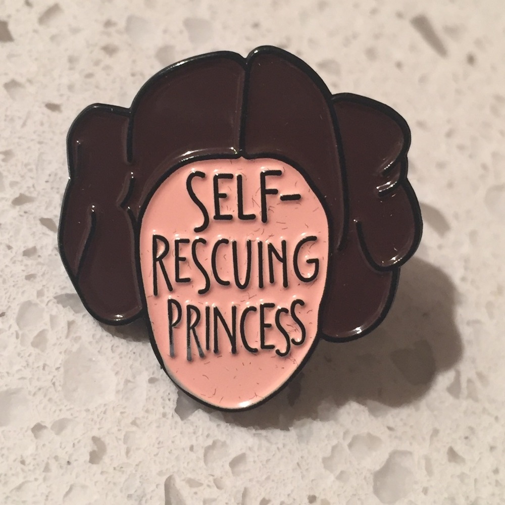 Star Wars Self Rescuing Princess Leia Enamel Pin